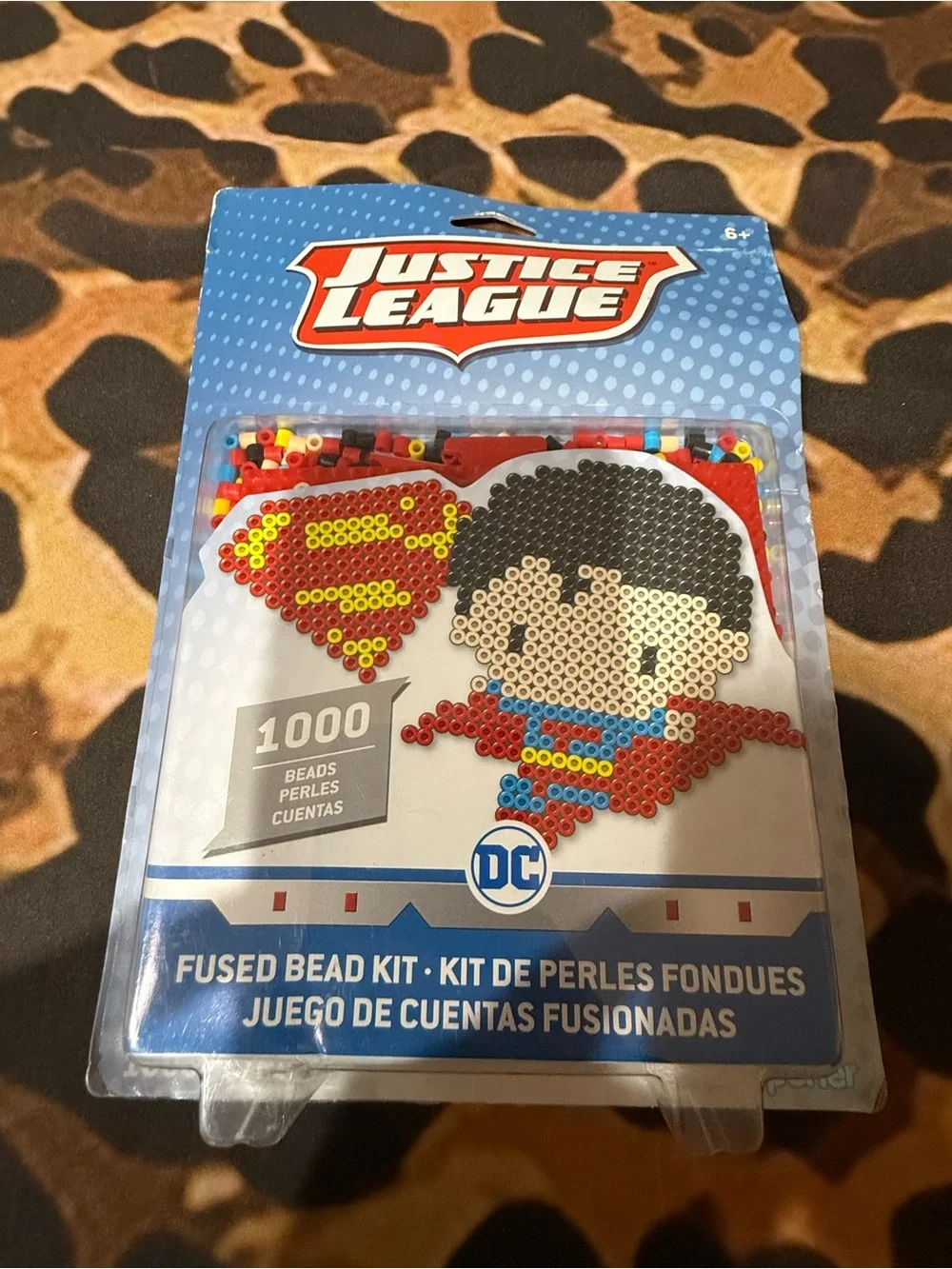 Justice League DC Superman Fused Bead Kit - Red, Blue, Yellow